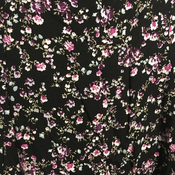 Torrid Floral Challis Tunic Top Size 0 - Picture 3 of 6